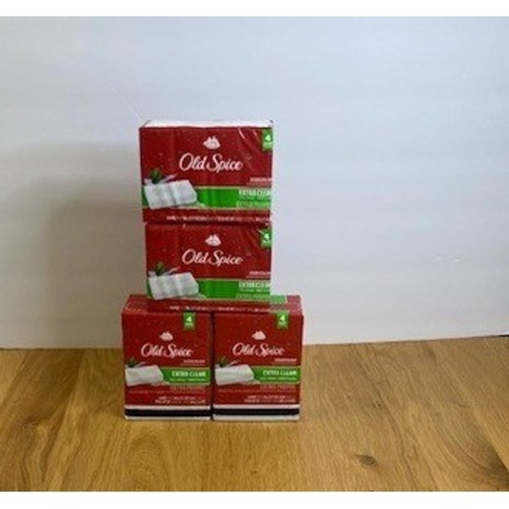 Old Spice Bar Soap Extra Clean Men 16 Bar White New Sealed Deodorizing Bulk Pack